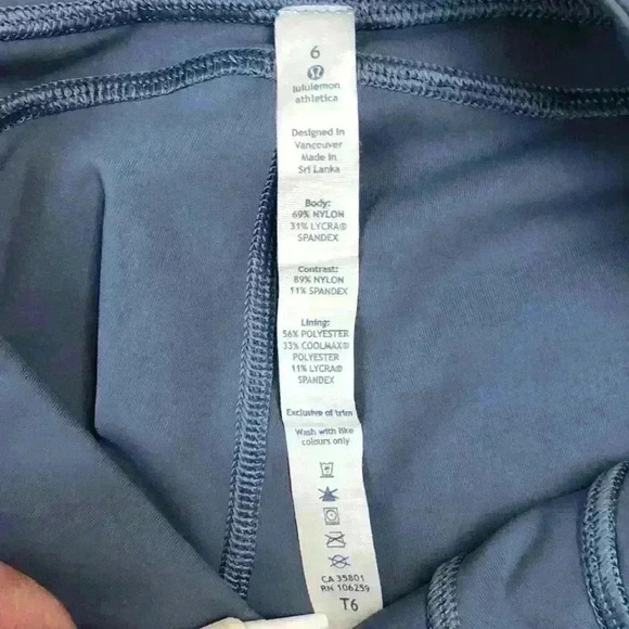 Lululemon Purple Crop Leggings Size 6 - Picture 6 of 6